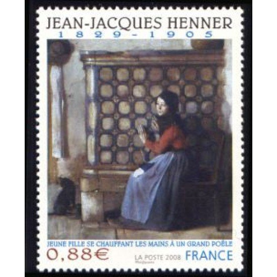 France Francia Autoadhesivos 223 2008 Serie artística J.-J. Henner Cuadro Joven muchacha Procede del nº 4286 Lujo France Francia Autoadhesivos 223 2008 Serie artística J.-J. Henner Cuadro Joven muchacha Procede del nº 4286 Lujo