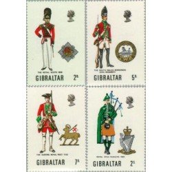 Gibraltar - 232/35 - 1970 Uniformes militares Lujo