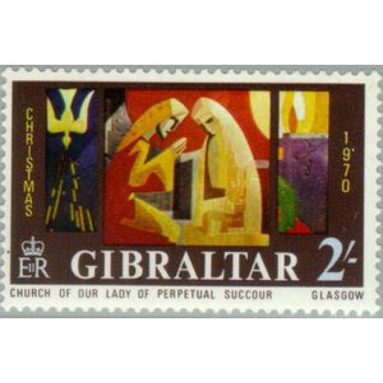 Gibraltar Nº 238 1970 Navidad Lujo Gibraltar Nº 238 1970 Navidad Lujo