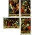 Gibraltar  367/70   1977  Navidad. 400 Aniv. de Rubens cuadros MNH