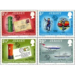 Jersey - 93/96 - 1974 Cent. de la UPU-emblema-Lujo Jersey - 93/96 - 1974 Cent. de la UPU-emblema-Lujo