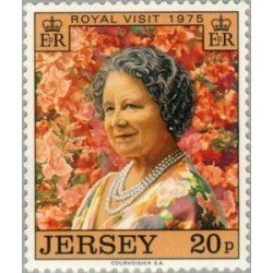 Jersey Nº 112 1975 3ª Visita de la reina-madre a Jersey Lujo Jersey Nº 112 1975 3ª Visita de la reina-madre a Jersey Lujo