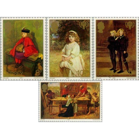 Jersey - 197/00 - 1979 Año inter. del niño-cuadros de John Everett Millais-Lujo Jersey - 197/00 - 1979 Año inter. del niño-cuadros de John Everett Millais-Lujo