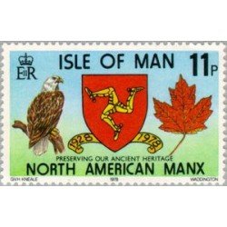 FAU1/S Man (isla de) Nº 129 1978 50º Aniv. de la sociedad North American Manx Lujo FAU1/S Man (isla de) Nº 129 1978 50º Aniv. de la sociedad North American Manx Lujo