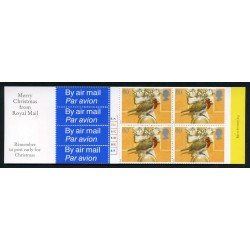 Gran Bretaña C1846 1995 Navidad Carnet bloque de 4 sellos nº 1846 + 4 viñetas correo aéreo 