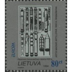 Lituania - 485 - 1994 Europa La europa de los descubrimientos Cohetes Lujo
