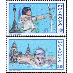 Moldavia  - 31/32 - 1992 Medallas moldavas en los JJOO Barcelona