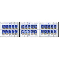 Moldavia  - 96/98-MP - 1994 Europa La Europa de los descubrimientos La conquista del espacio Hojita 10 sellos c/u nº 96 + nº 97 + nº 98 Lujo