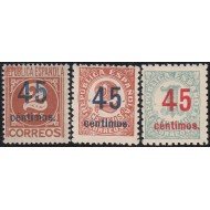 España Spain 742/44 1938 Cifras Numbers MNH España Spain 742/44 1938 Cifras Numbers MNH