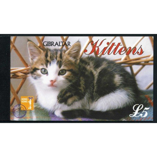 Gibraltar - Nº C 792 1997 Fauna Gatos Carnet 5 pag. con sellos nº 792/97 Lujo
