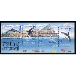 Gibraltar - Nº HB 32 1998 Año inter. de los océanos Fauna Animales marinos Lujo
