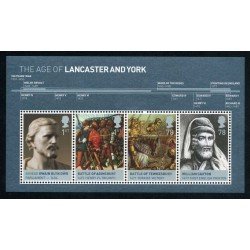 Gran Bretaña HB 54 2008 Reyes británicos Las casas de Lancaster y York MNH Gran Bretaña HB 54 2008 Reyes británicos Las casas de Lancaster y York MNH