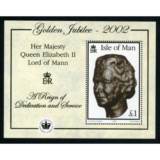 Man (isla de) - HB 48 2002 50º Aniv. de la ascensión al trono de Isabel II Busto Lujo Man (isla de) - HB 48 2002 50º Aniv. de la ascensión al trono de Isabel II Busto Lujo