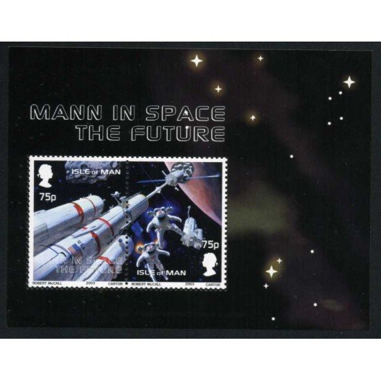 Man (isla de) - HB 51 2003 Industrias espaciales de la Isla de Man Pintura Astronautas Nave Lujo Man (isla de) - HB 51 2003 Industrias espaciales de la Isla de Man Pintura Astronautas Nave Lujo