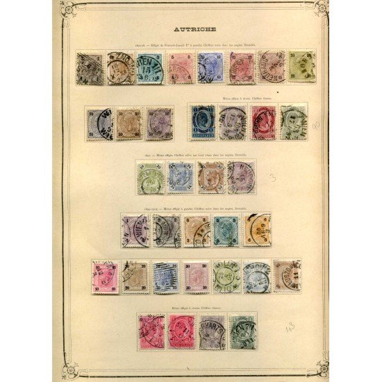 Colección Colletion Austria Osterreich 1850 - 1932 Yvert 8.041€