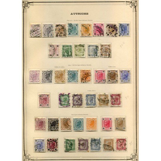 Colección Colletion Austria Osterreich 1850 - 1932 Yvert 8.041€