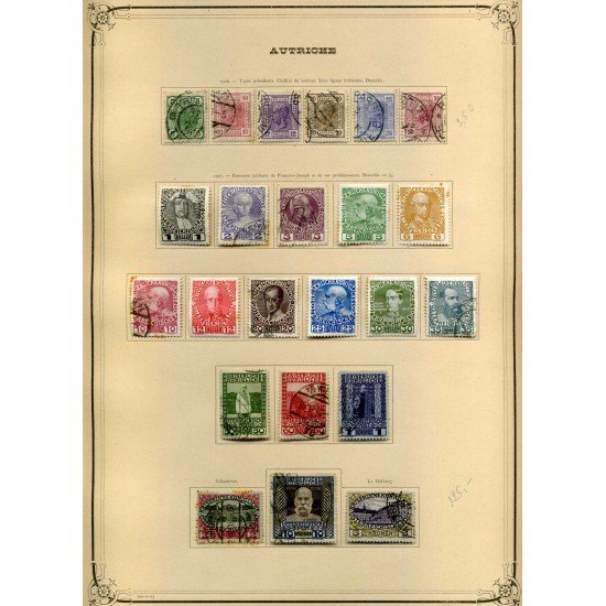 Colección Colletion Austria Osterreich 1850 - 1932 Yvert 8.041€
