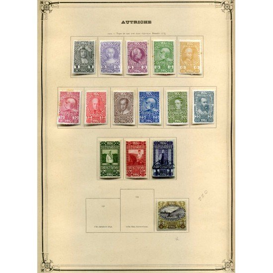 Colección Colletion Austria Osterreich 1850 - 1932 Yvert 8.041€