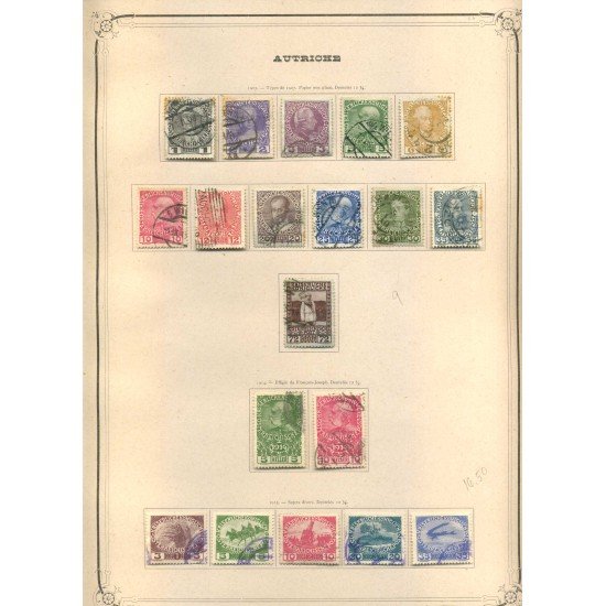 Colección Colletion Austria Osterreich 1850 - 1932 Yvert 8.041€