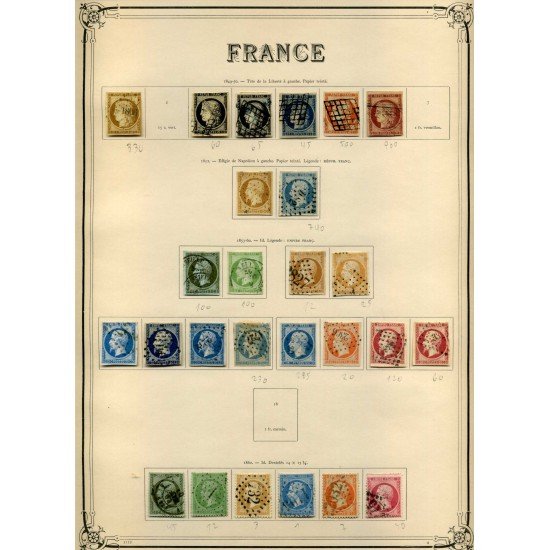 COLECCIÓN COLLECTION FRANCIA FRANCE 1849 - 1931 YVERT 23.734 €