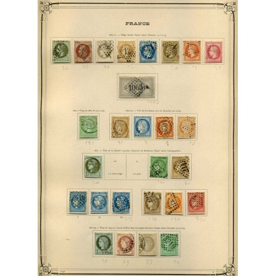 COLECCIÓN COLLECTION FRANCIA FRANCE 1849 - 1931 YVERT 23.734 €