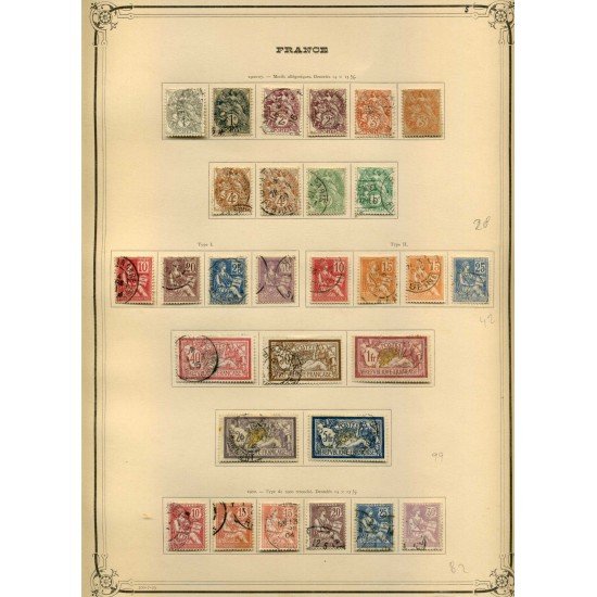 COLECCIÓN COLLECTION FRANCIA FRANCE 1849 - 1931 YVERT 23.734 €