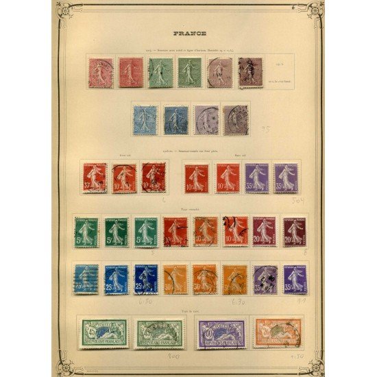 COLECCIÓN COLLECTION FRANCIA FRANCE 1849 - 1931 YVERT 23.734 €