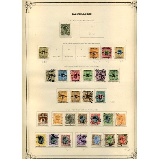 COLECCIÓN COLLECTION DINAMARCA DENMARK DANMARK 1851 -1934 YVERT 7.890 €