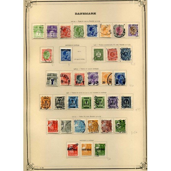 COLECCIÓN COLLECTION DINAMARCA DENMARK DANMARK 1851 -1934 YVERT 7.890 €