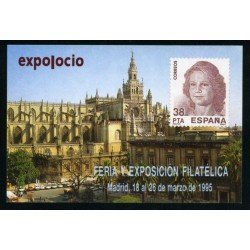 España Spain Hojitas Recuerdo 126 1995 FNMT Expo Ocio Feria y Exposición Filatélica 1995