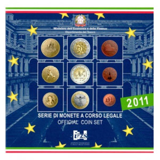 Monedas Euros Italia Cartera 2011 Monedas Euros Italia Cartera 2011