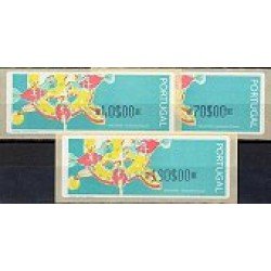 Portugal Atms 1995 Crouzet Juegos 3v D-7 Portugal Atms 1995 Crouzet Juegos 3v D-7