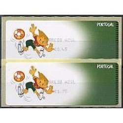 Portugal Atms 2004 Amiel UEFA Fútbol 2v CORREIO AZUL NEGRO D-37 Portugal Atms 2004 Amiel UEFA Fútbol 2v CORREIO AZUL NEGRO D-37