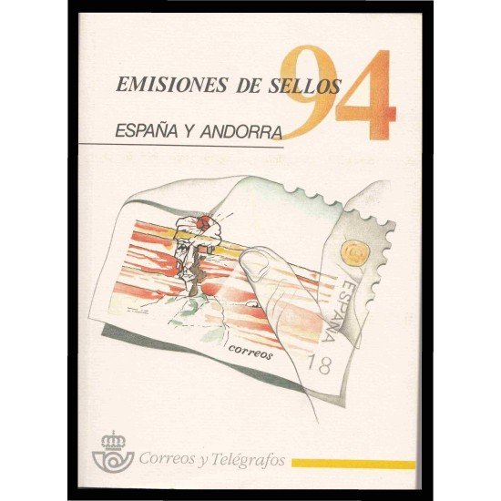 Libro Oficial Correos España y Andorra 1994 Libro Oficial Correos España y Andorra 1994