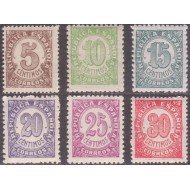 España Spain 745/50 1938 Cifras Numbers Stamps MNH España Spain 745/50 1938 Cifras Numbers Stamps MNH