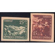 España Spain 787/88A 1938 Homenaje a la División 43 Civil War Military Imperforate SD MNH España Spain 787/88A 1938 Homenaje a la División 43 Civil War Military Imperforate SD MNH