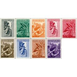 Vaticano Aéreo 24/32 1956 La Anunciación Ángel MNH Vaticano Aéreo 24/32 1956 La Anunciación Ángel MNH