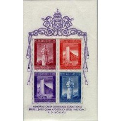 Vaticano HB 2 1958 Exposcición de Bruselas Pío XII Sombras Foto estandar