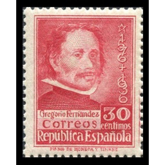 España Spain 726 1937 Gregorio Fernández MNH España Spain 726 1937 Gregorio Fernández MNH