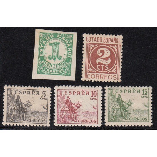 ESPAÑA SPAIN Nº 914/18 1940 CIFRAS Y CID MNH ESPAÑA SPAIN Nº 914/18 1940 CIFRAS Y CID MNH