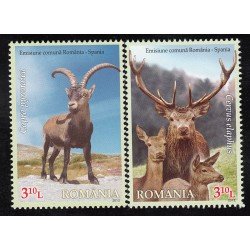 España Spain Emisión conjunta 2012 Rumanía-España Fauna Ciervo Deer MNH España Spain Emisión conjunta 2012 Rumanía-España Fauna Ciervo Deer MNH