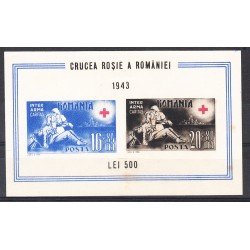 Rumania - 10 1943 CRUZ ROJA RED CROSS Neuva, sin goma