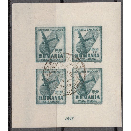 Rumania - 36 1947 Sellos aéreos Avión Usada