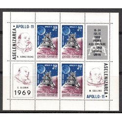 AST/S Rumanía Romania  HB 73 1969 El hombre en la luna Nueva, sin fijasellos