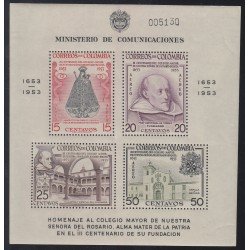 Colombia HB 8 1954 Colegio Nuestra Sra del Rosario C Aéreo  MNH