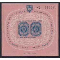 Colombia HB 17 1960 Centenario del sello colombiano  MNH