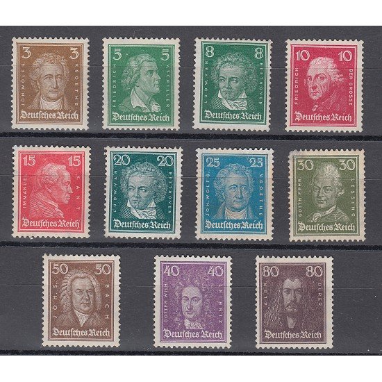 ALEMANIA Imperio GERMANY DEUTSCH REICH Yvert 379/89 1926 -- MNH