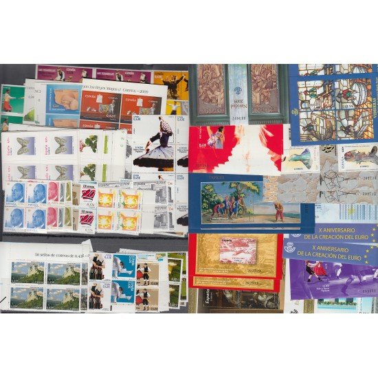 España Spain Año Completo Year Complete 2009 BL.4 +4 HB + 4 Carnet MNH España Spain Año Completo Year Complete 2009 BL.4 +4 HB + 4 Carnet MNH