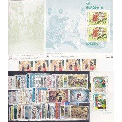 Tema Europa 1981 Año Completo 71 Sellos + 4 HB