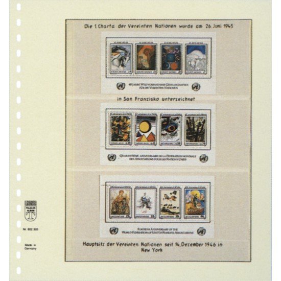 Lindner 802303 Hojas T-Blanko Creaciones Personales Altura: 69,69,75 mm.